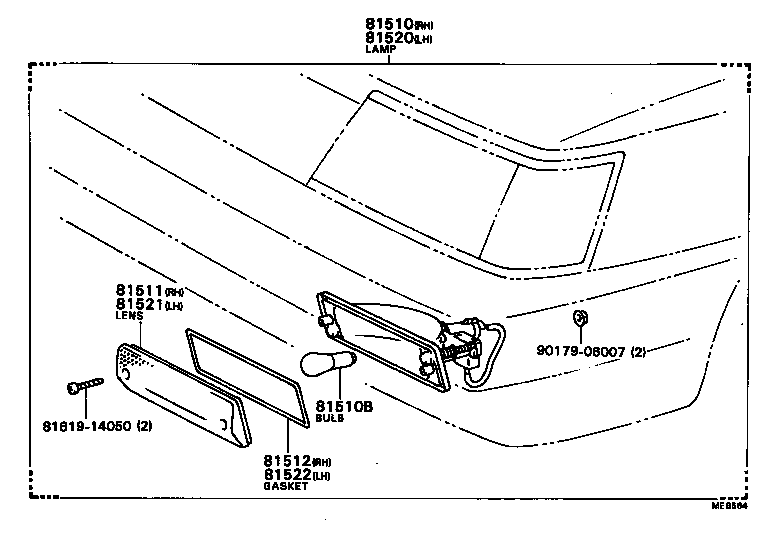 81511-16100 LENS, FRONT TURN SIGNAL LAMP, RH product image