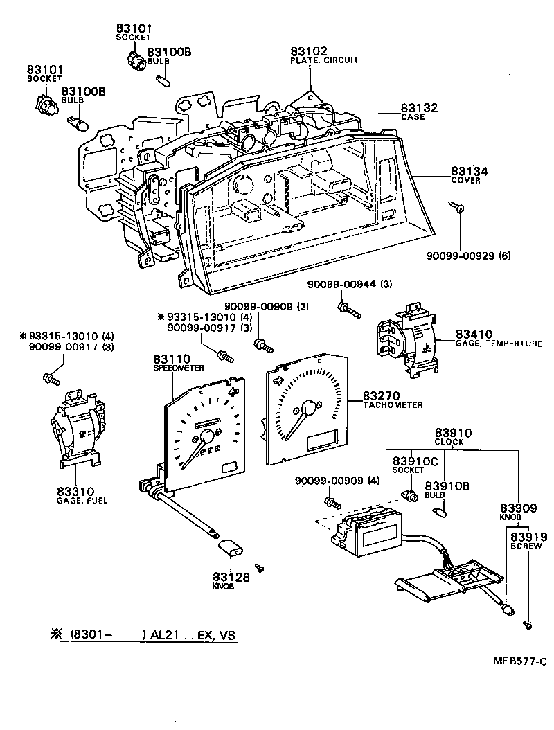 83131-16110 DIAL, METER, NO.1 product image