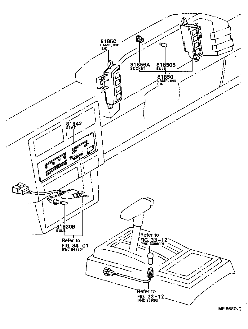 81850-16100 LAMP ASSY, INDICATOR product image