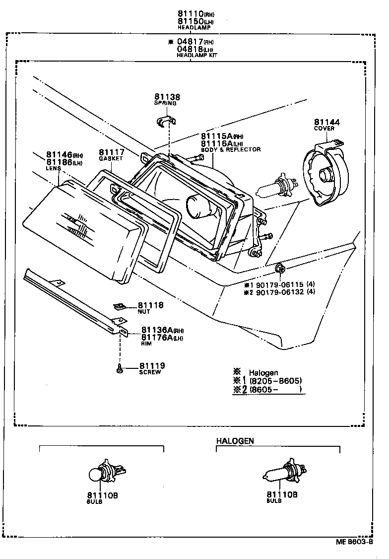 81150-80418 HEADLAMP ASSY, LH product image