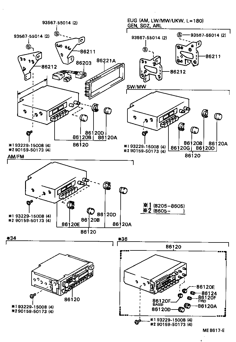 86120-14461 RECEIVER ASSY, RADIO product image