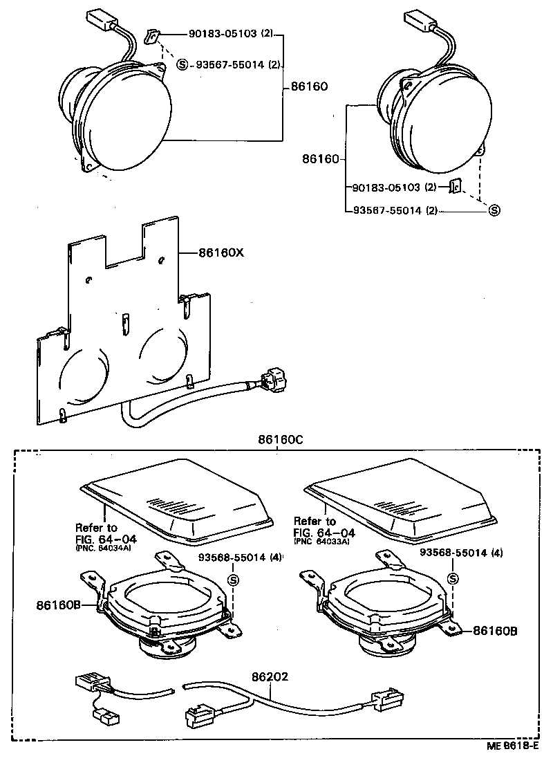 86160-16090 SPEAKER ASSY, FRONT NO.1 product image