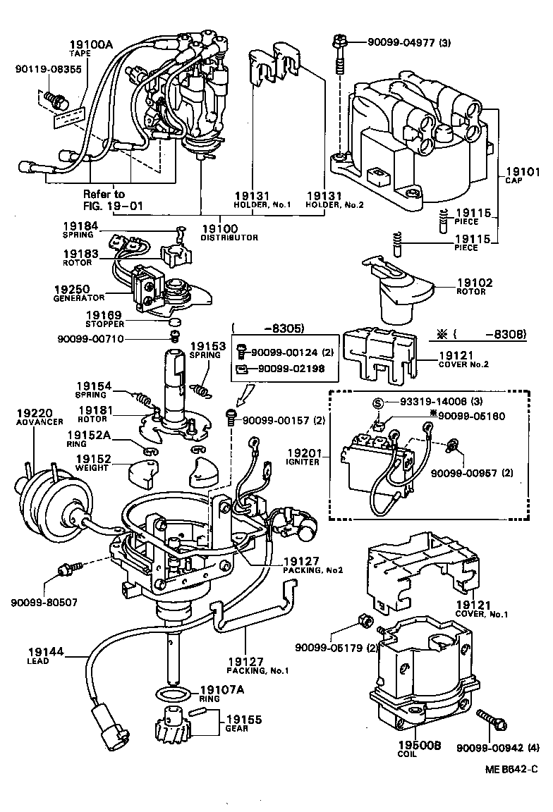 19144-15160 LEAD, DISTRIBUTOR BREAKER product image
