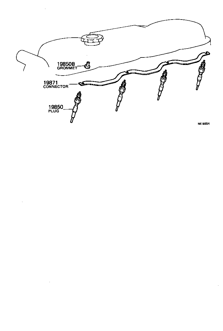 19871-56020 CONNECTOR, GLOW PLUG NO.1 product image