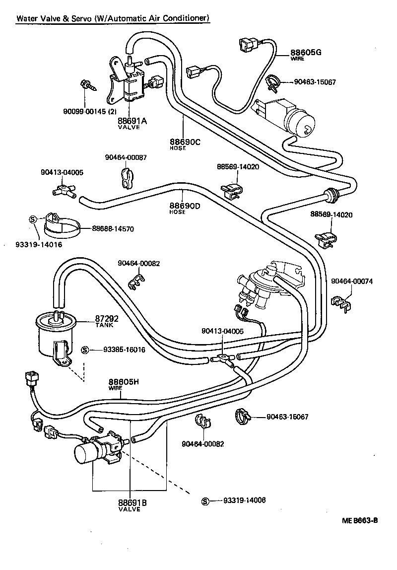 88689-14130 HOSE, DAMPER CONTROL DIAPHRAGM VACUUM product image