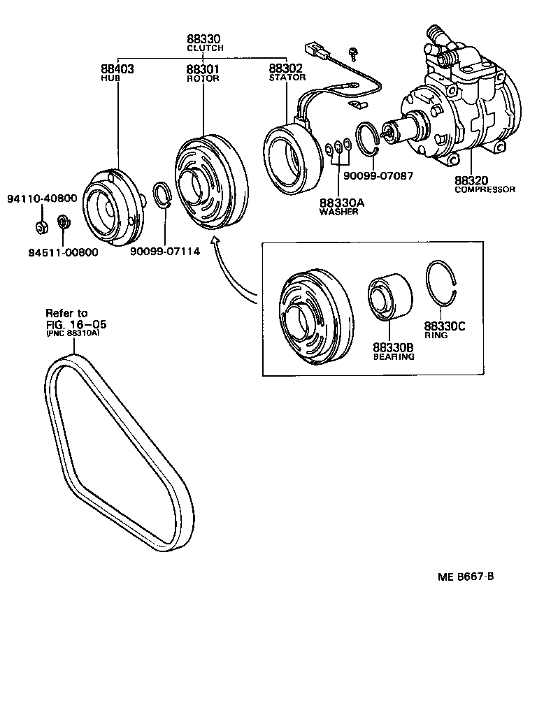 88320-20390 COMPRESSOR ASSY, COOLER product image