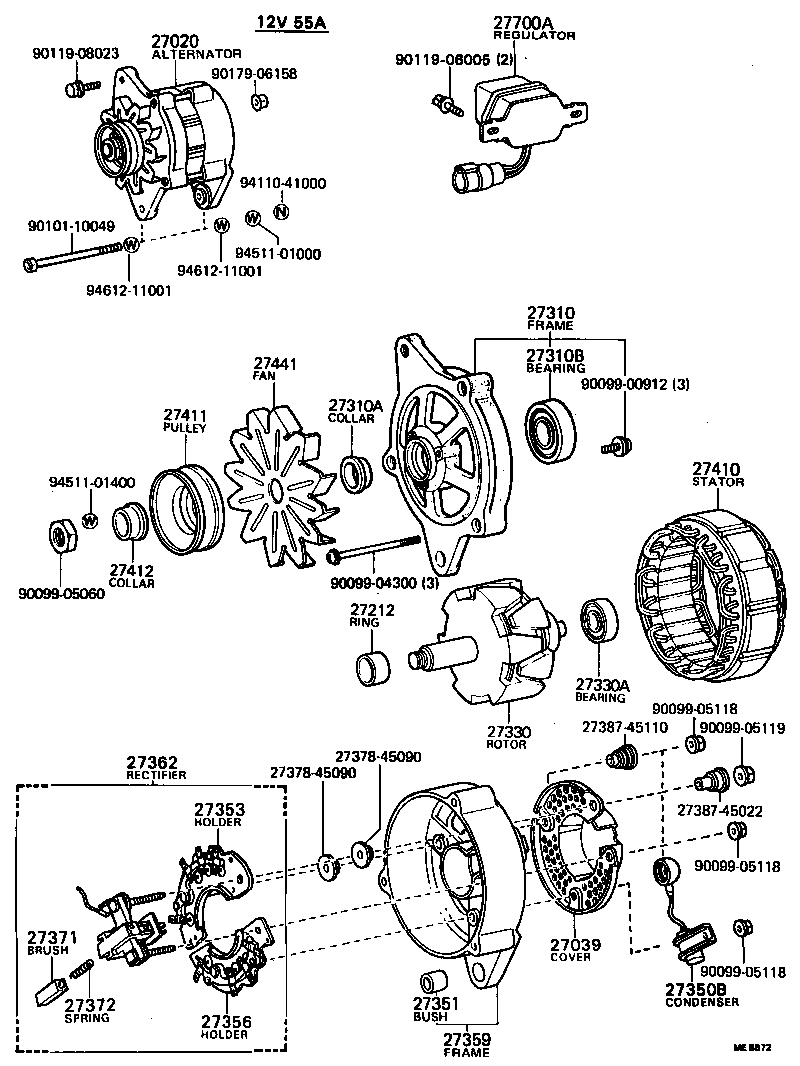 27388-64030 COVER, FRAME BRUSH product image