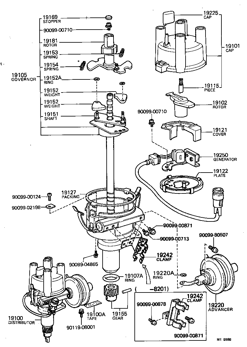 19127-52050 PACKING, DUST PROOF product image