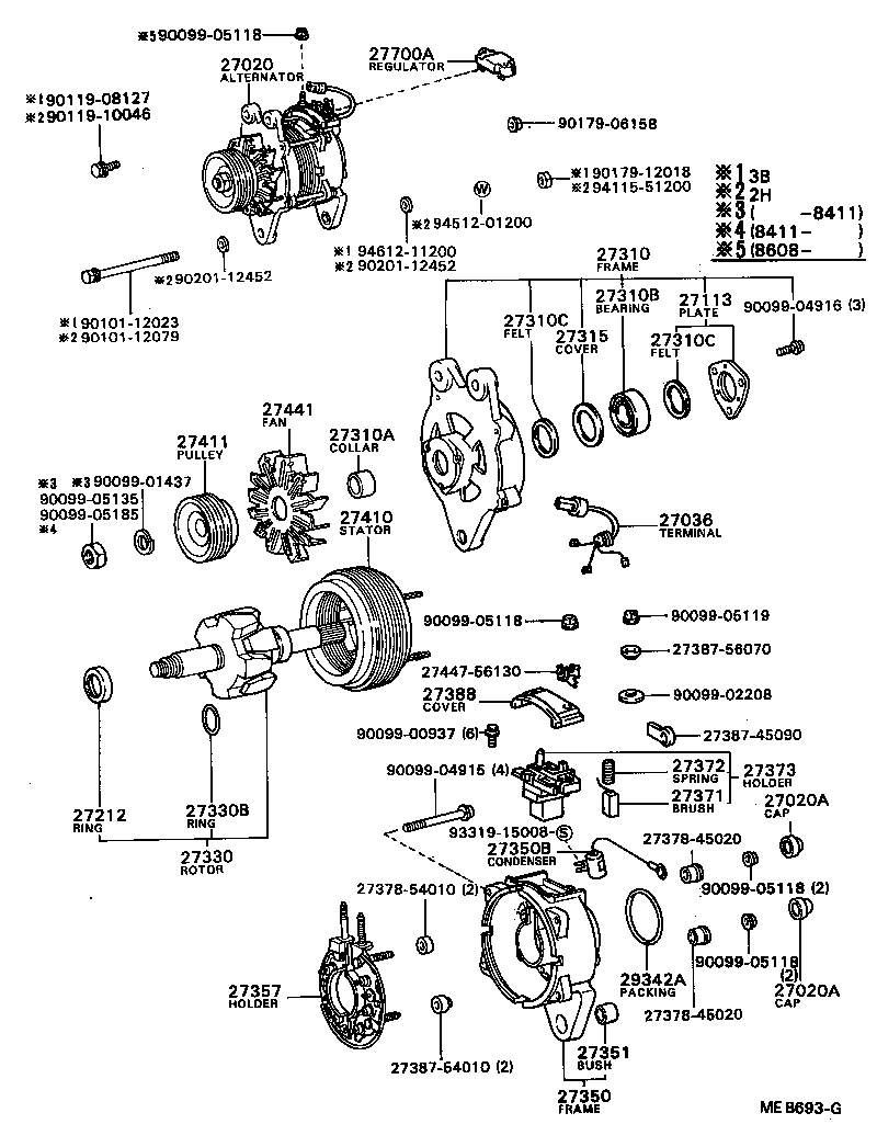 27039-17100 COVER, ALTERNATOR REAR END product image