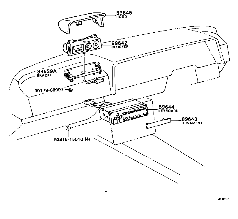 81850-12080 LAMP ASSY, INDICATOR product image