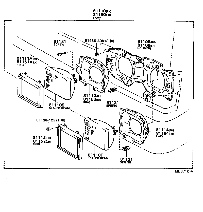 81150-90B09 HEADLAMP ASSY, LH product image