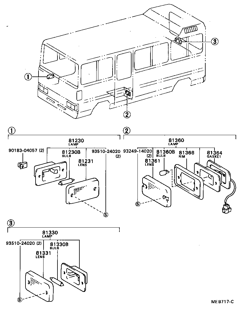 81202-90B00 LAMP ASSY, ROOM, NO.2 product image