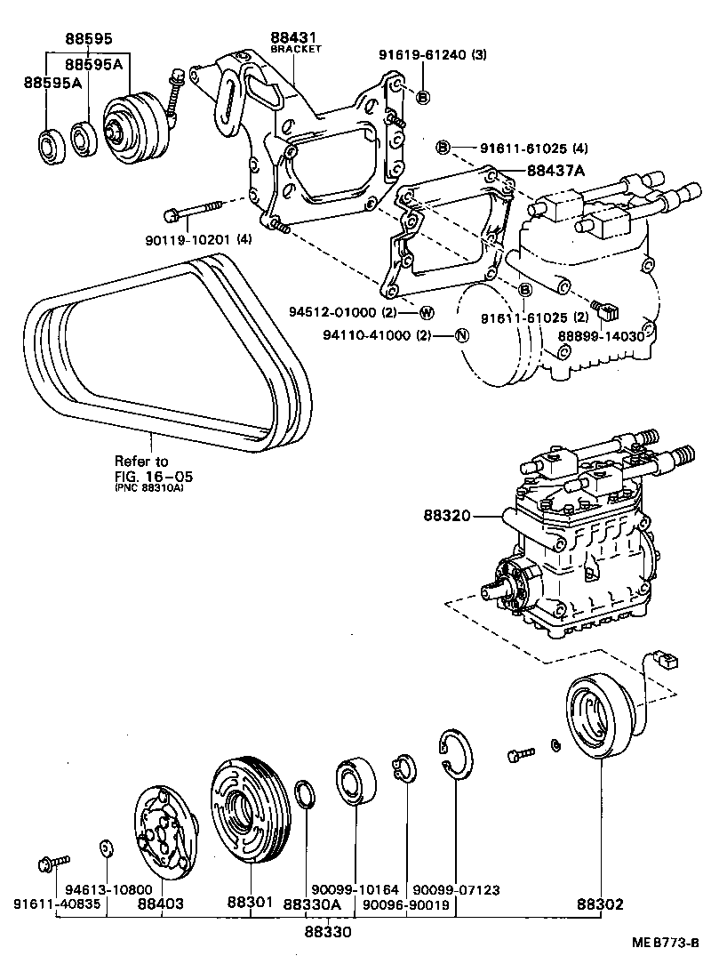 88412-36030 ROTOR SUB-ASSY, MAGNET CLUTCH product image