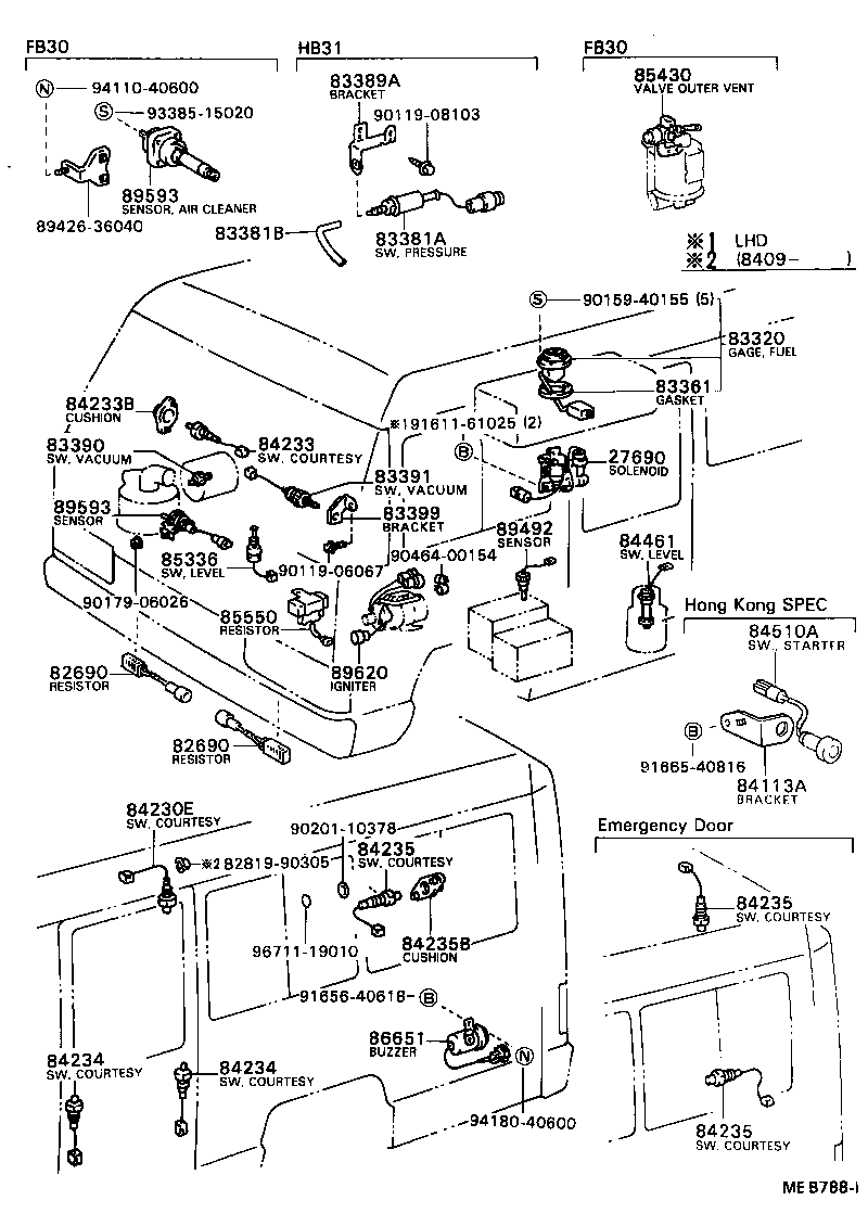 28610-17040 RELAY ASSY, GLOW PLUG product image