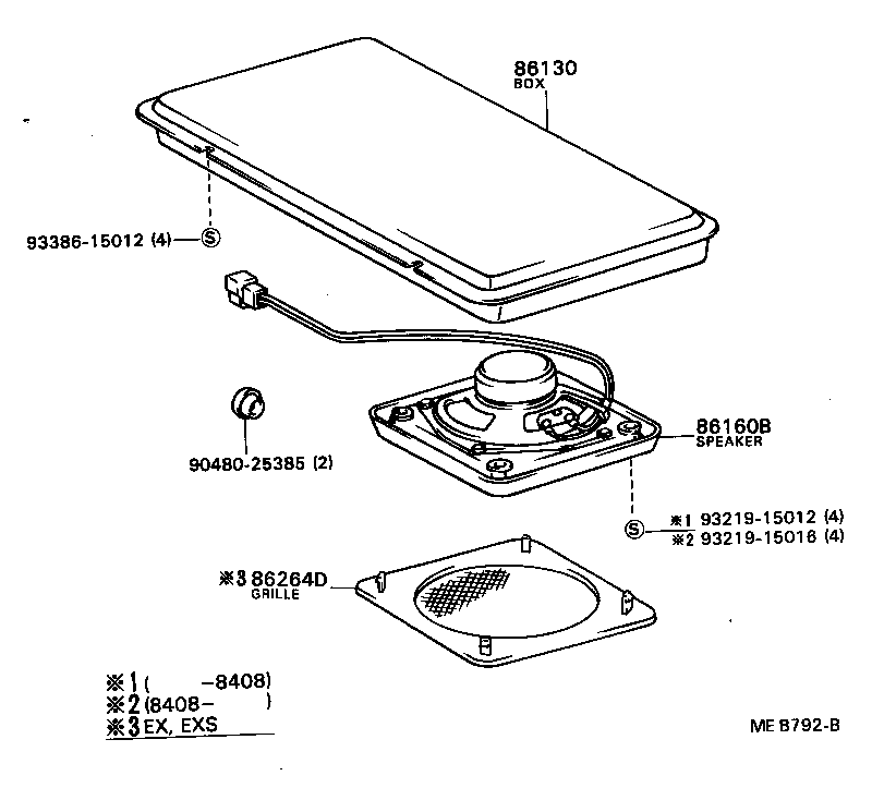 86150-90B02 SPEAKER ASSY, REAR product image