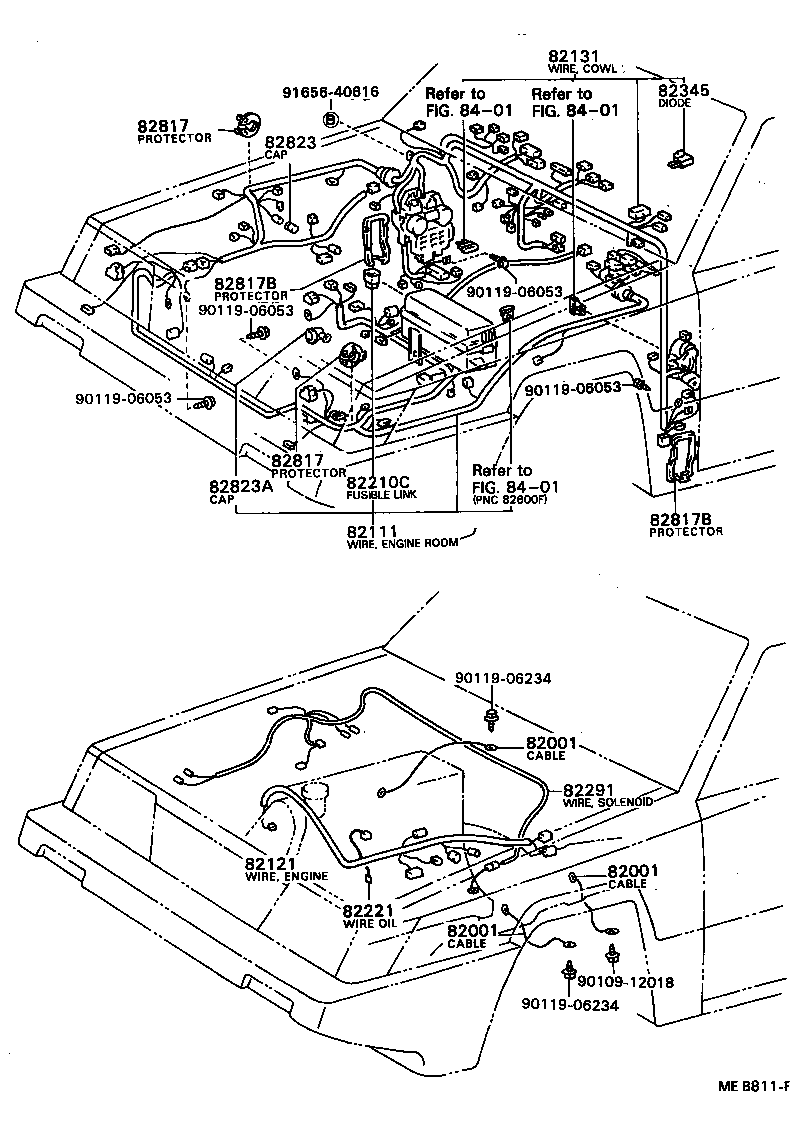82817-16020 PROTECTOR, WIRING HARNESS, NO.1 product image