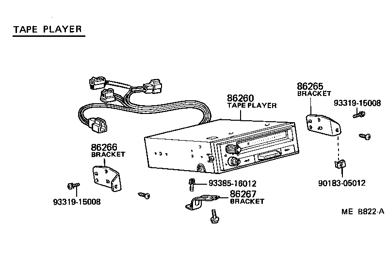86212-95701 BRACKET, RADIO, NO.2 product image