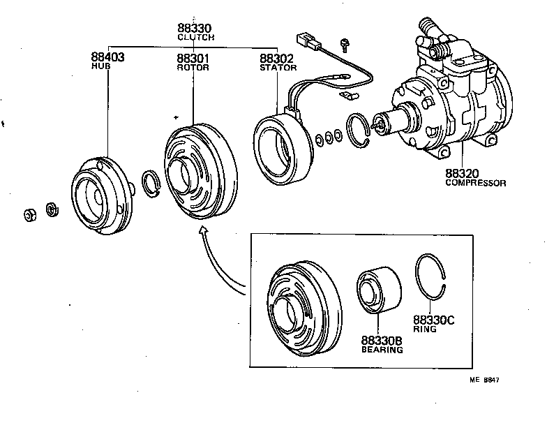 88444-14040 BRACKET, IDLE PULLEY product image