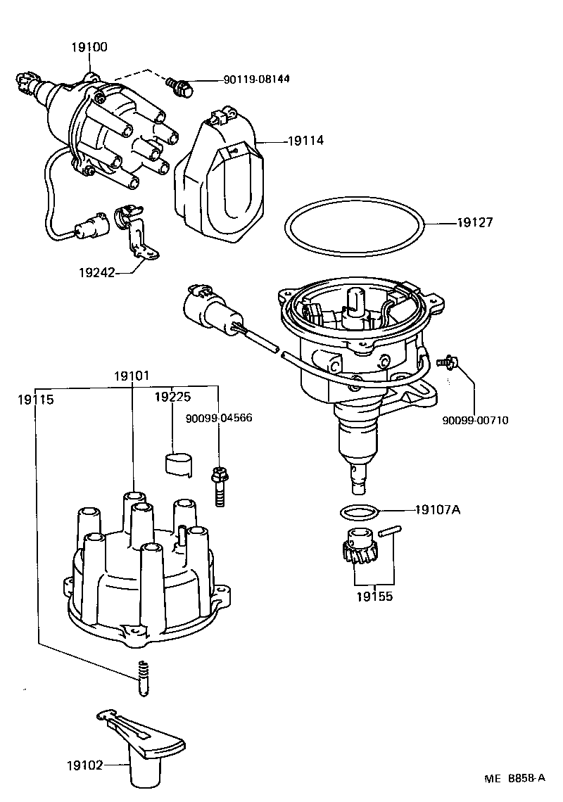 19114-35010 COVER, WATER PROOF(FOR DISTRIBUTOR) product image