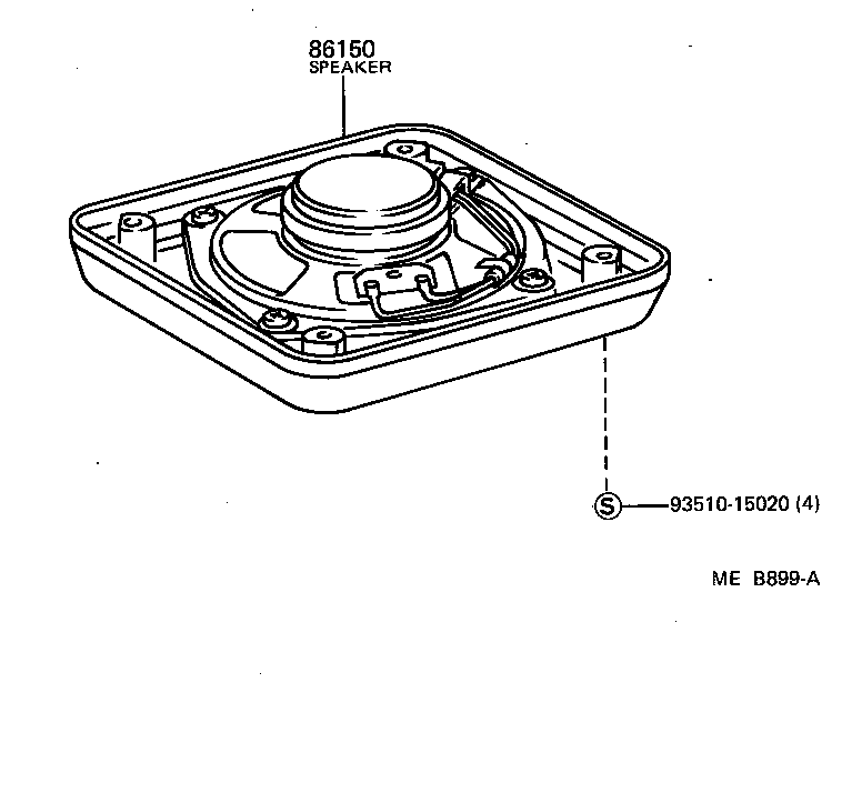 86150-90D00-E0 SPEAKER ASSY, W/BOX, NO.1 product image