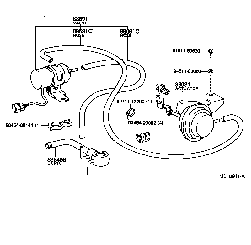 88690-95004 VALVE, MAGNET (FOR IDLE UP DEVICE) product image