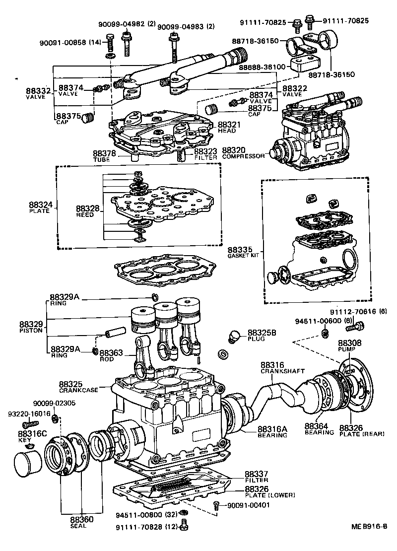 04881-36020 GASKET KIT, OVERHAUL product image