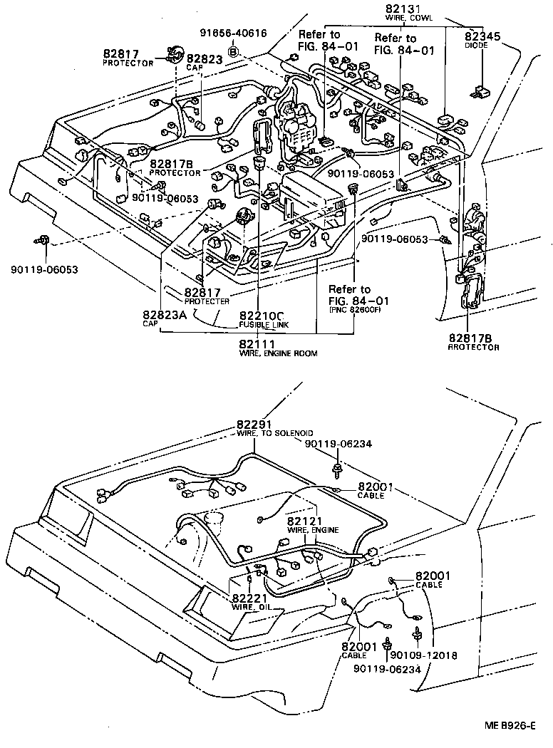 82121-16070 WIRE, ENGINE product image