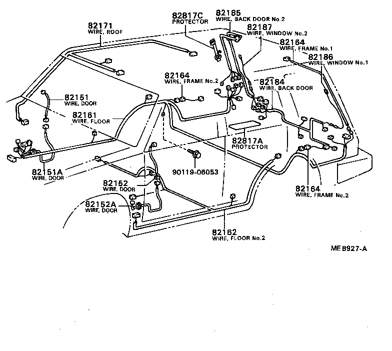 82121-16070 WIRE, ENGINE product image