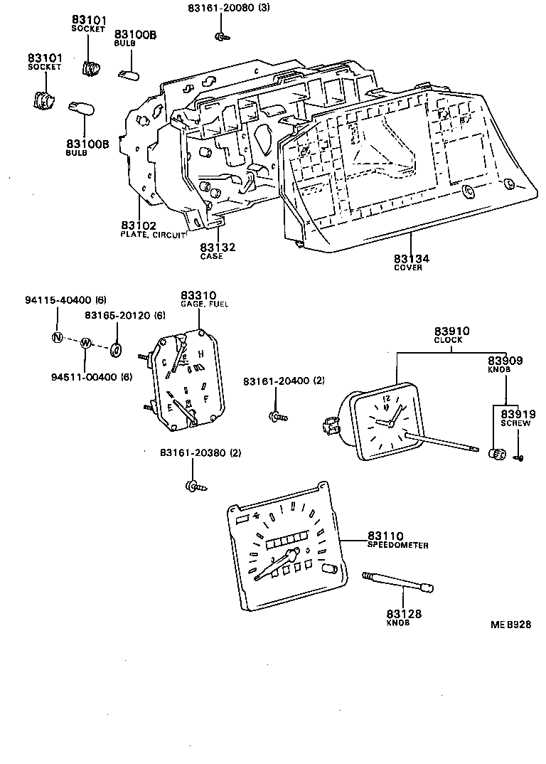 83132-16610 CASE, COMBINATION METER product image