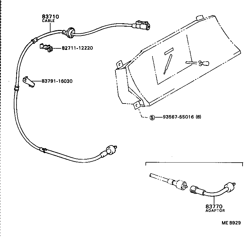 83132-16610 CASE, COMBINATION METER product image