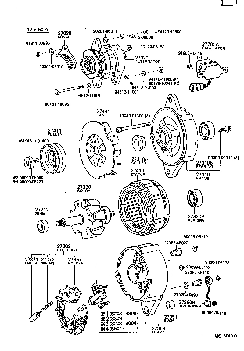 Toyota 27330-10021 ROTOR ASSY, ALTERNATOR