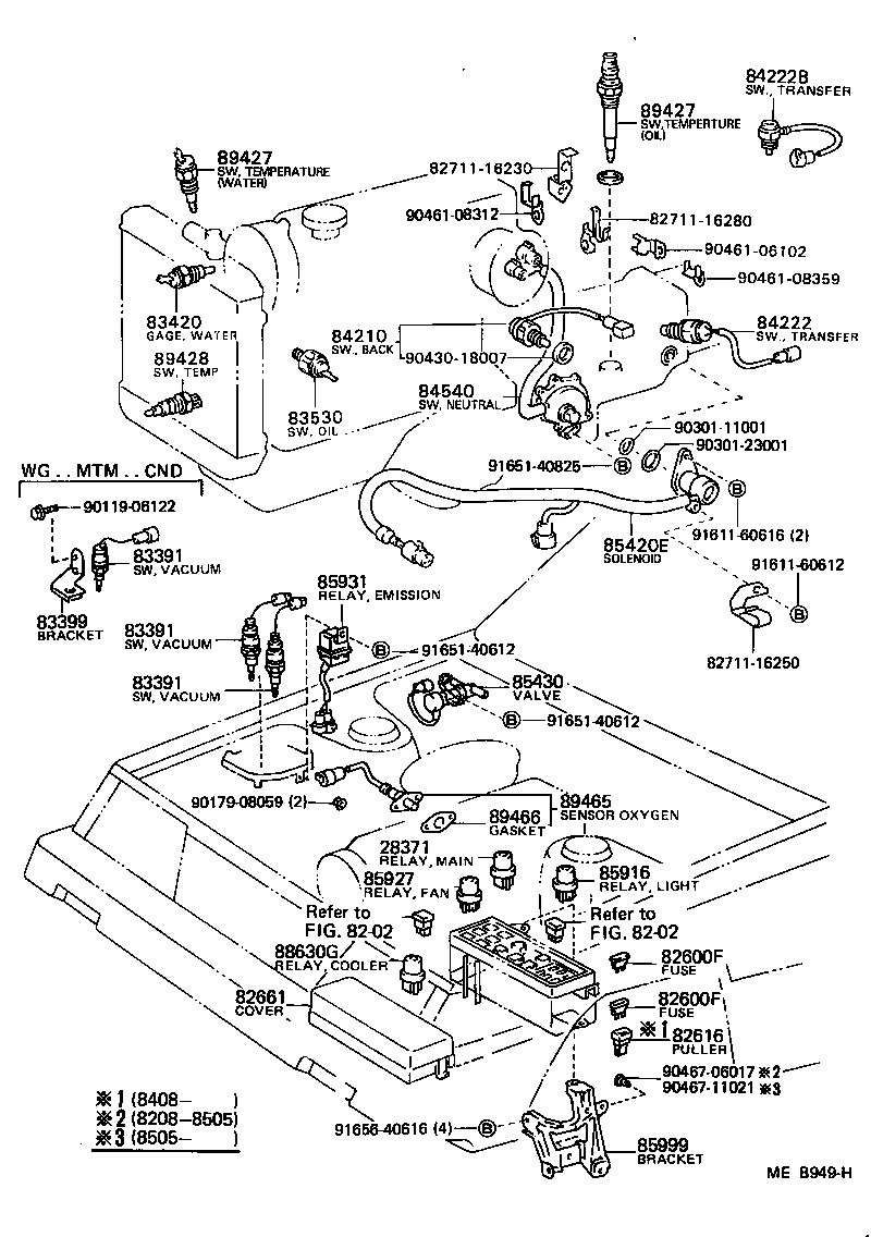 Toyota 83399-22011 BRACKET, VACUUM SWITCH