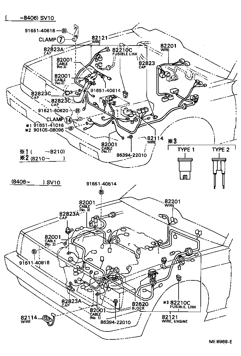 82201-32030 WIRING SUB-ASSY, INSTRUMENT PANEL product image