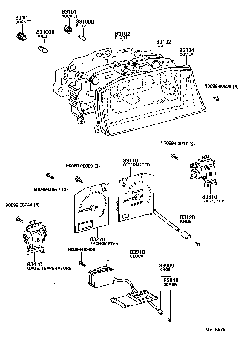 83110-16751 SPEEDOMETER ASSY product image