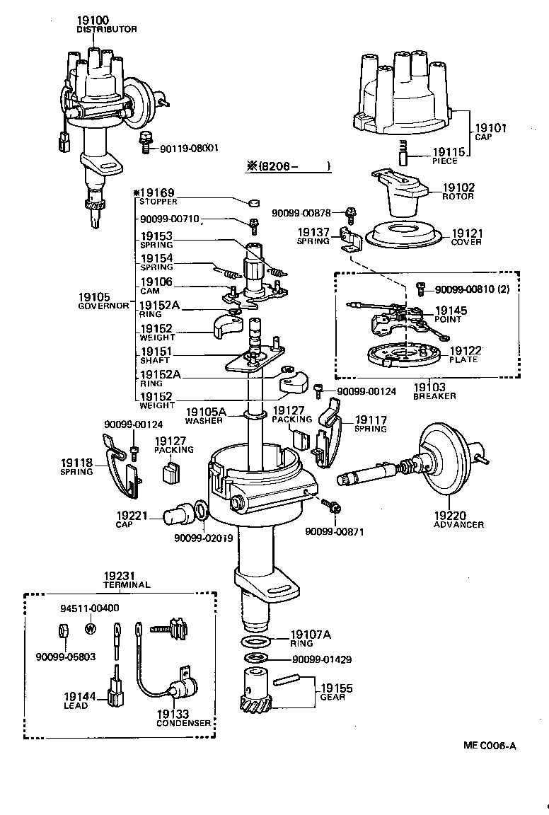 19102-70010 ROTOR SUB-ASSY, DISTRIBUTOR product image