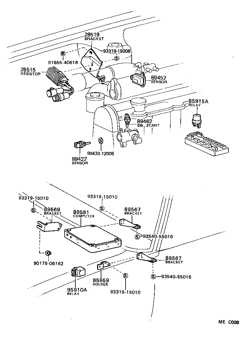 28519-22050 BRACKET, SOLENOID RESISTOR product image