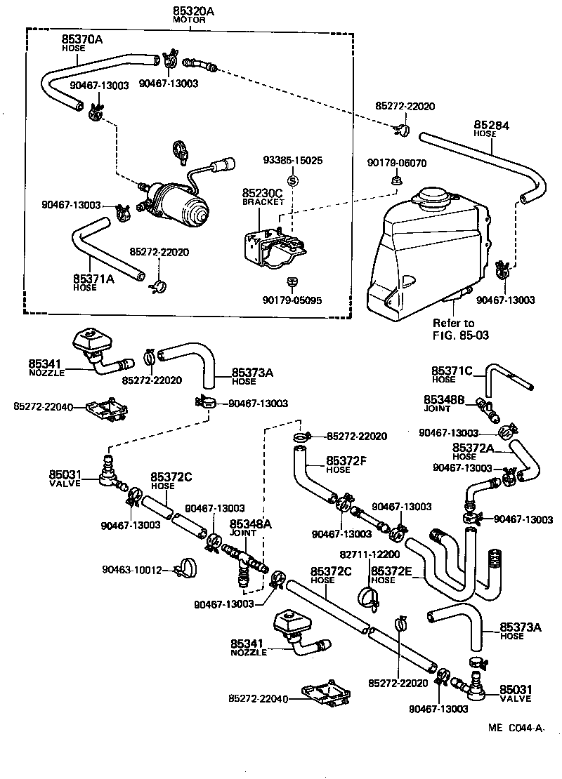 85035-22050 NOZZLE, HEADLAMP CLEANER WASHER product image