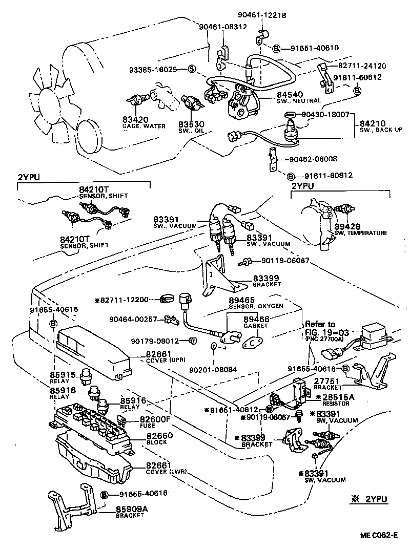 28380-73010 RELAY ASSY, FUEL PUMP product image
