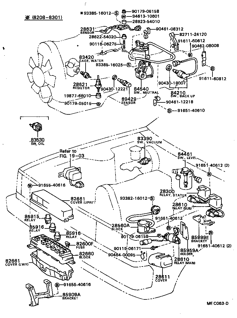 28380-73010 RELAY ASSY, FUEL PUMP product image