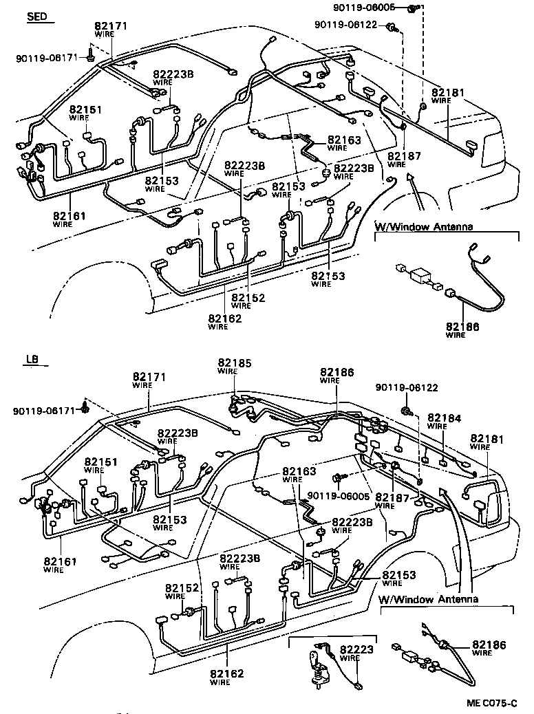 82201-32030 WIRING SUB-ASSY, INSTRUMENT PANEL product image