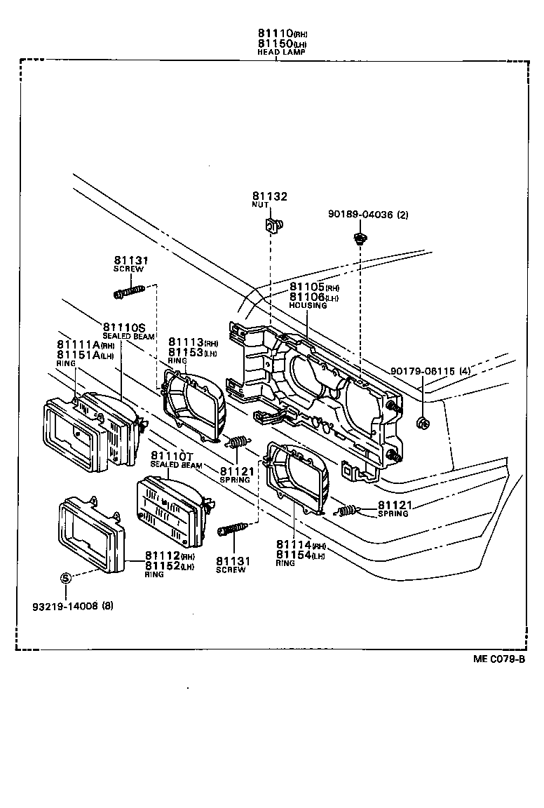 81150-80098 HEADLAMP ASSY, LH product image