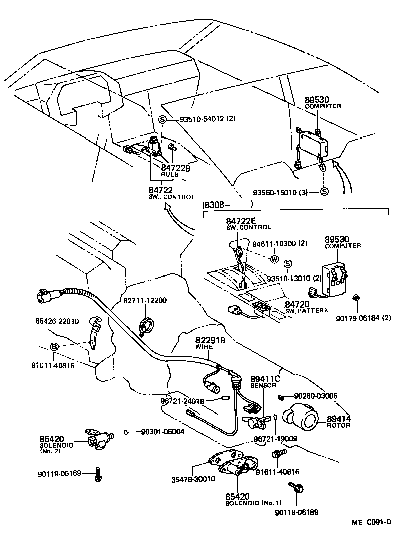 Toyota 85420-30050 SOLENOID ASSY, TRANSMISSION