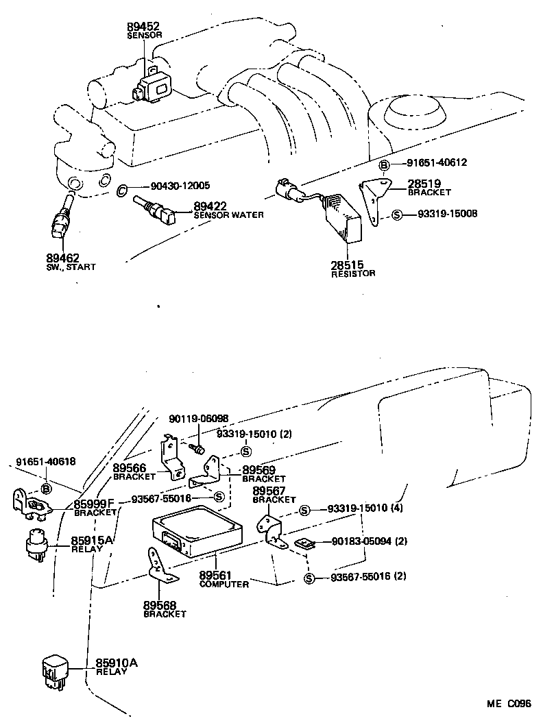 28519-13010 BRACKET, SOLENOID RESISTOR product image