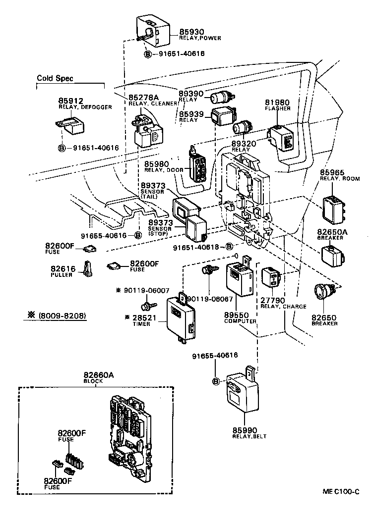 28631-54010 SENSOR, GLOW PLUG CURRENT product image