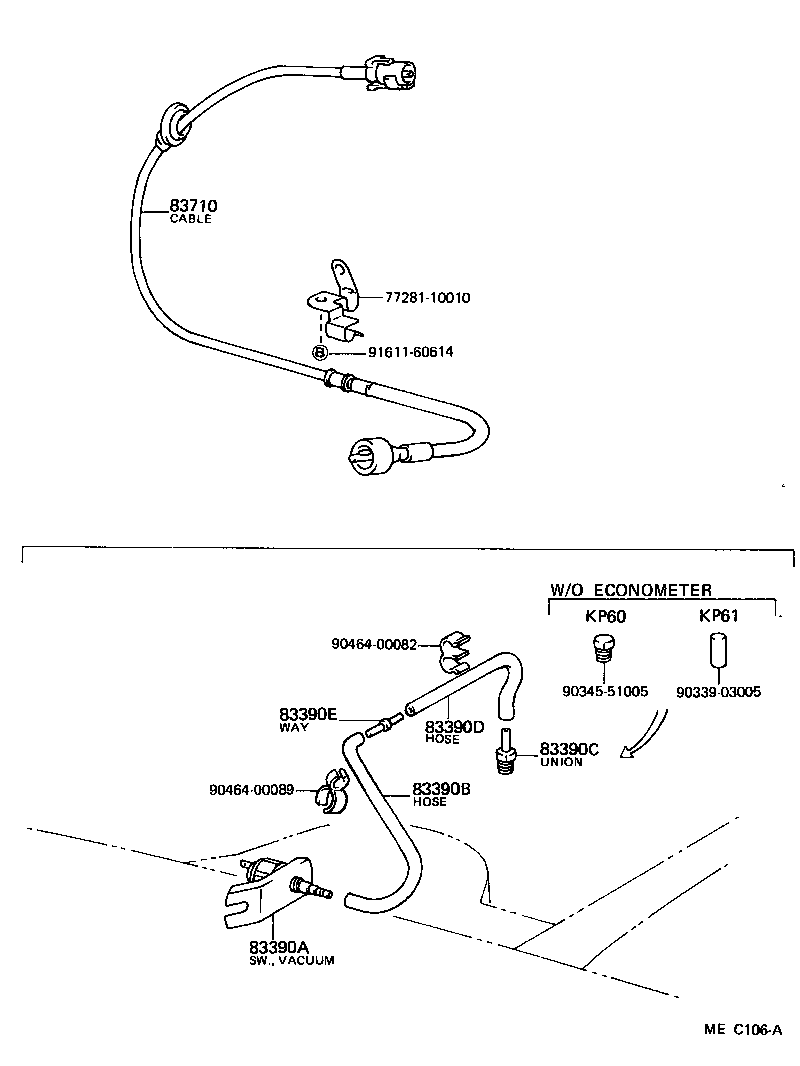 83132-10150 CASE, COMBINATION METER product image