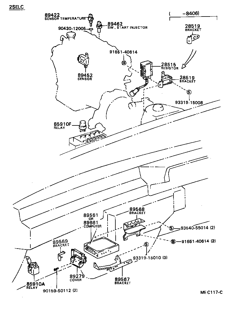 89452-20060 SENSOR, THROTTLE POSITION (FOR E.F.I.) product image