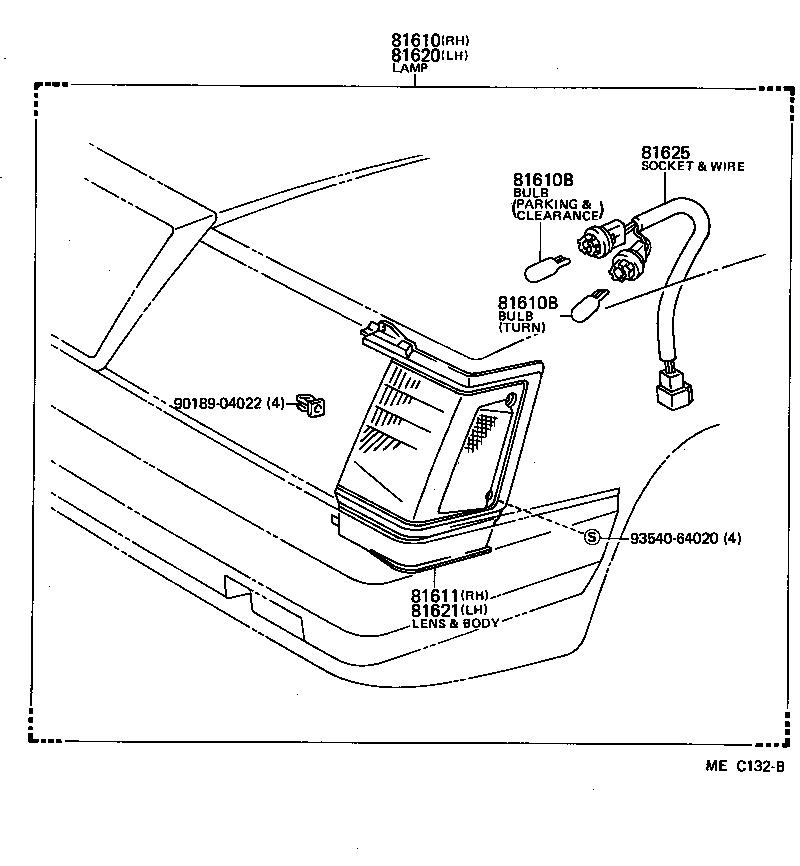 81611-95801 LENS, PARKING & CLEARANCE LAMP, RH product image