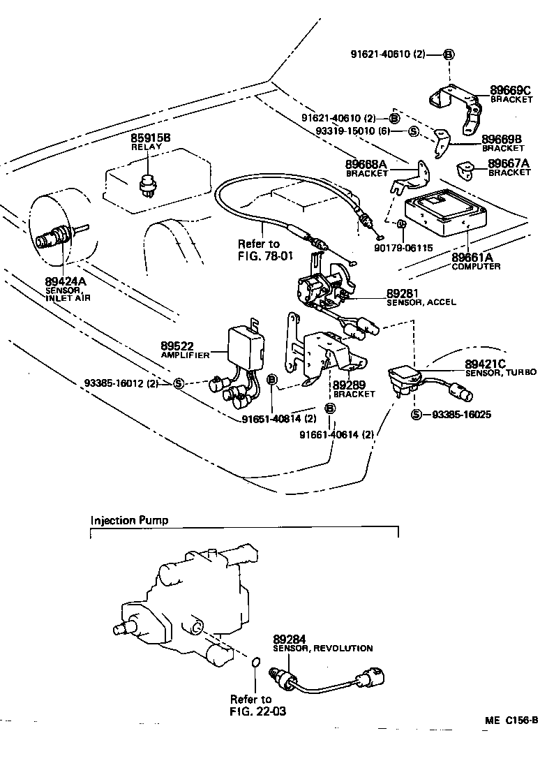 89669-30010 BRACKET, ENGINE CONTROL COMPUTER, NO.3 product image
