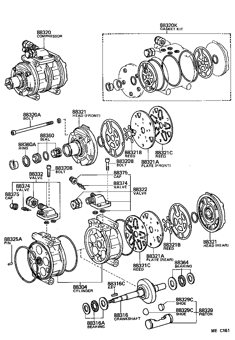 88320-12220 COMPRESSOR ASSY, COOLER product image