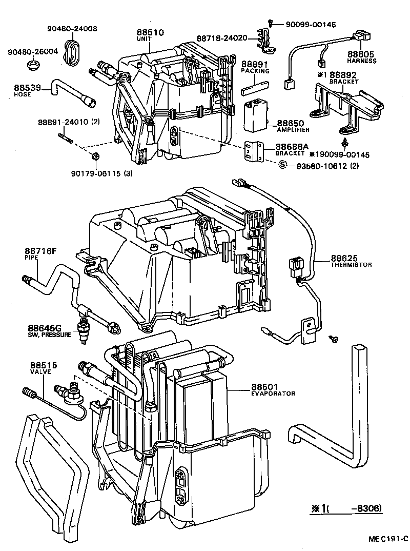 88605-16110 HARNESS SUB-ASSY, COOLER WIRING, NO.1 product image